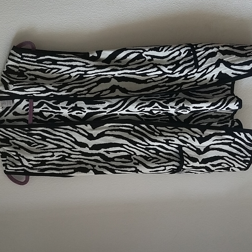 Chico's Zebra print cardigan